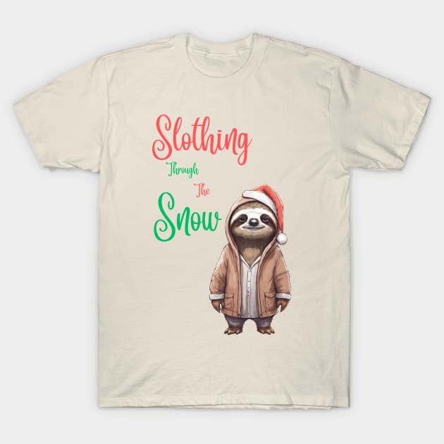 Christmas Sloth T-Shirt by Trip Tank